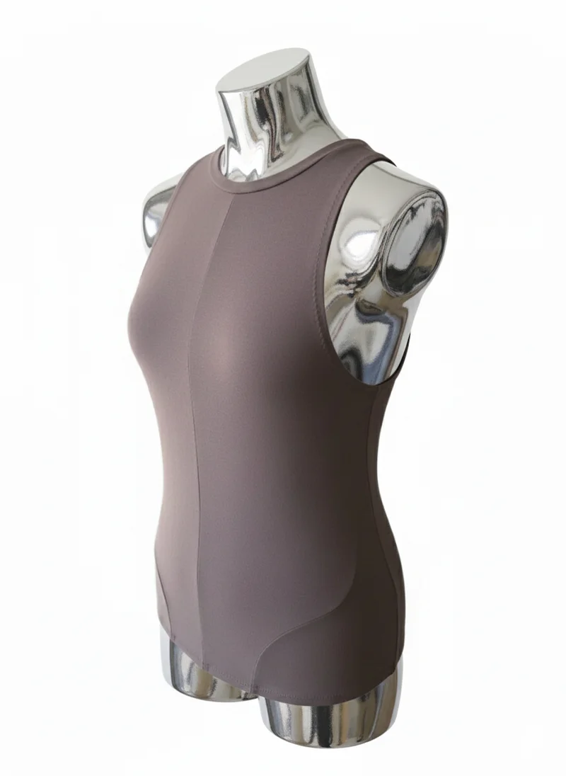 Paneled top, front view